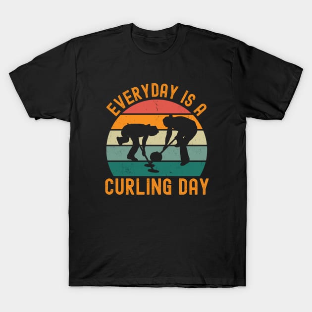 Everyday Is A Curling Day T-Shirt by footballomatic